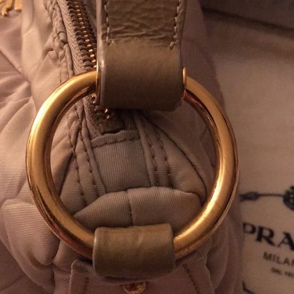 Prada Grey Nylon Shoulder Bag - Picture 7 of 8